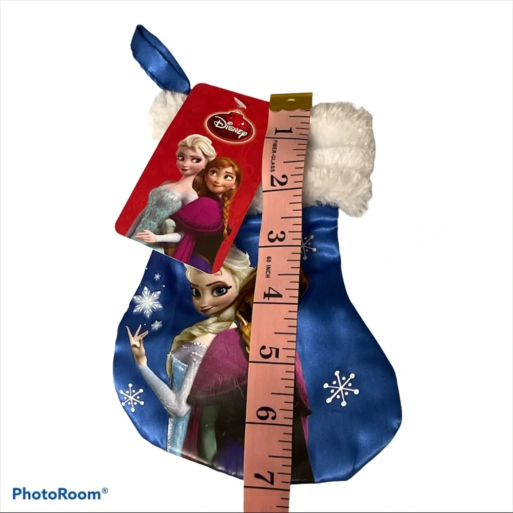 Lot of 3 Pcs~1~Frozen Christmas Door Knob Hanging 5.5”  & 2~ Mini Stocking 7” - Picture 8 of 17